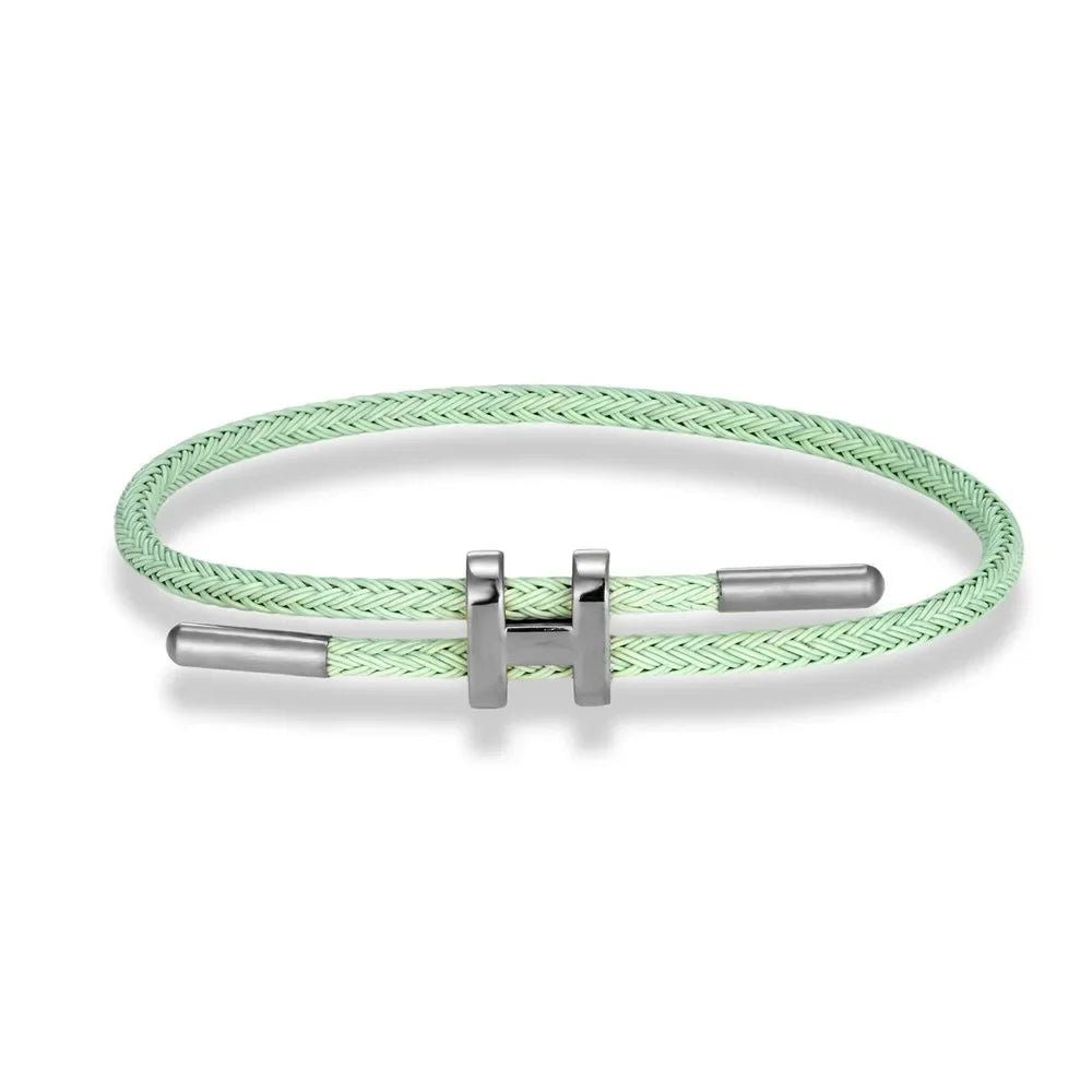 Bracelete de Cordão em H