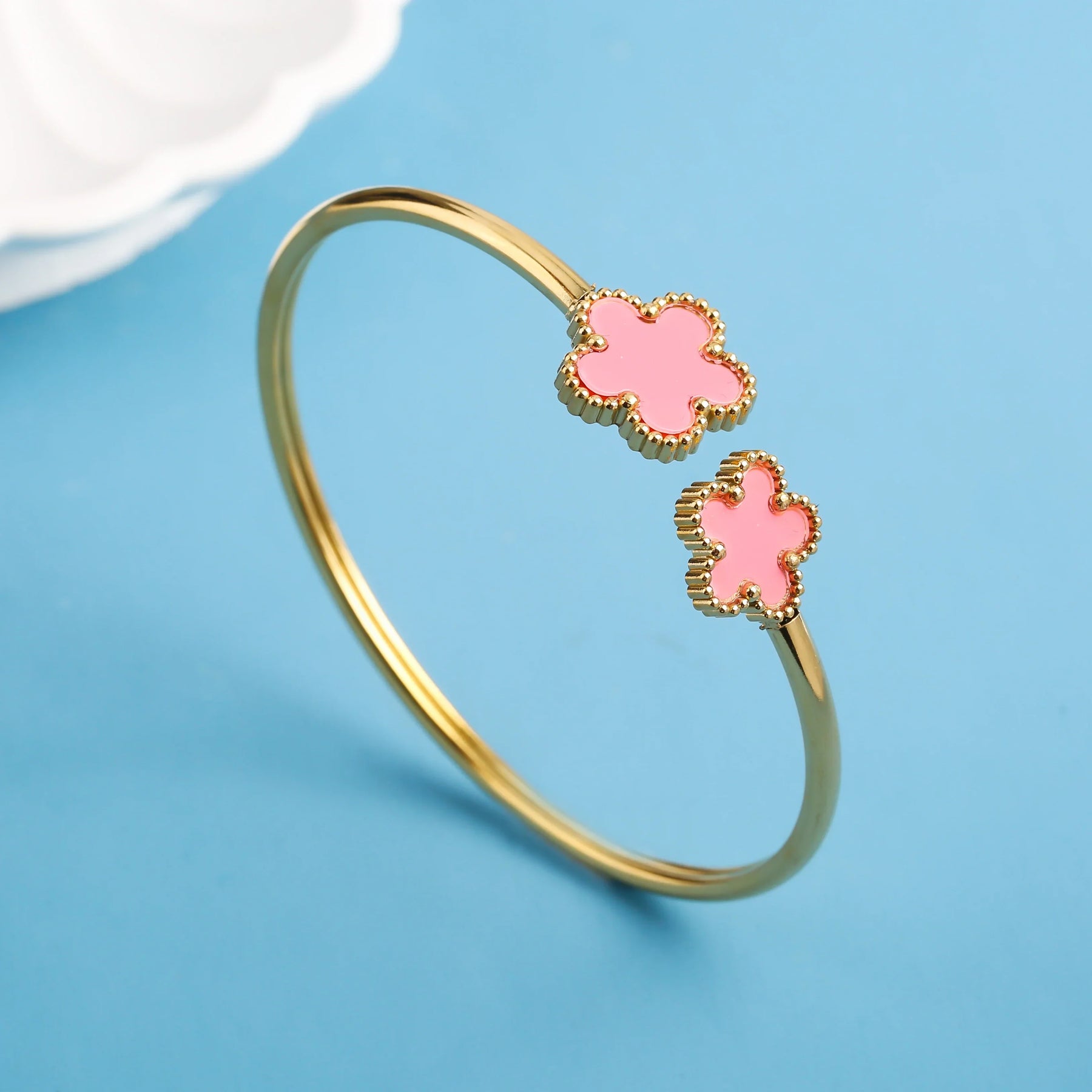 Bracelete Luxuoso Unissex Five-Leaf Flower