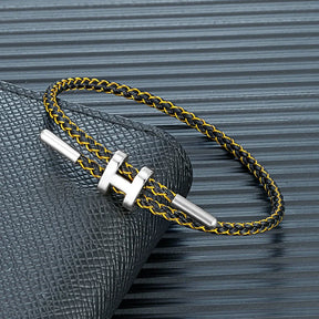 Bracelete de Cordão em H